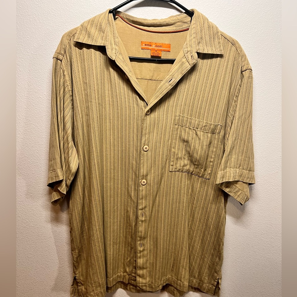 Vintage Sette Ponti Beige Silk Shirt